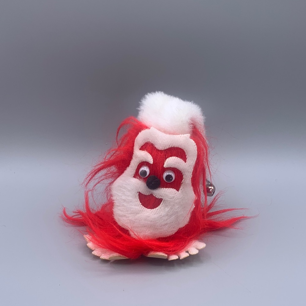 Vintage Weepul Red & White Santa Furry Fuzzy Googly Eyes